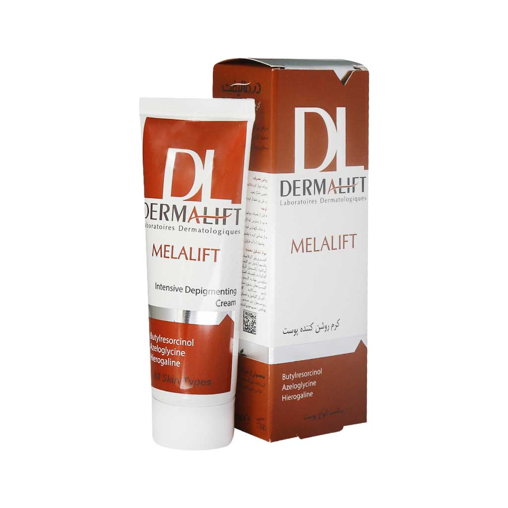 کرم روشن کننده صورت درمالیفت مدل Melalift حجم 40 میلی لیتر