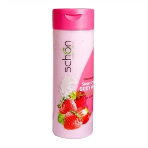 شامپو بدن کرمی شون مدل شیر توت فرنگی (Strawberry And Milk) حجم 300 میلی لیتر