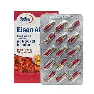 کپسول آیزن اکتیو یوروویتال بسته 30 عددی