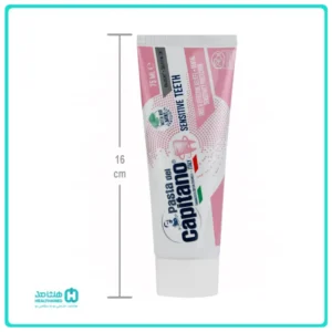خمیر دندان پاستا دل کاپیتانو مدل Sensitive Teeth حجم 75 میلی لیتر